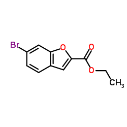6-溴苯并呋喃-2-羧酸乙酯结构式