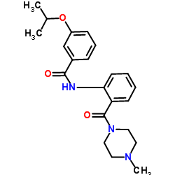 3-Isopropoxy-N-{2-[(4-methyl-1-piperazinyl)carbonyl]phenyl}benzamide Structure