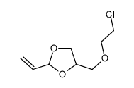 4-(2-chloroethoxymethyl)-2-ethenyl-1,3-dioxolane结构式