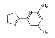 4-methyl-6-(1,3-thiazol-2-yl)pyrimidin-2-amine结构式