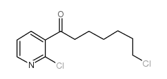 7-chloro-1-(2-chloropyridin-3-yl)heptan-1-one结构式