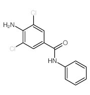 4-amino-3,5-dichloro-N-phenyl-benzamide structure