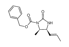 (4S,5R)-benzyl 5-methyl-2-oxo-4-((E)-prop-1-enyl)imidazolidine-1-carboxylate Structure
