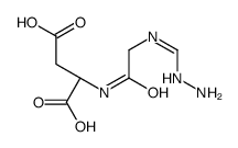 (2S)-2-[[2-(hydrazinylmethylideneamino)acetyl]amino]butanedioic acid Structure