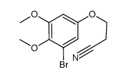 3-(3-bromo-4,5-dimethoxyphenoxy)propanenitrile结构式
