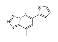 8-methyl-6-thiophen-2-yltetrazolo[1,5-b]pyridazine Structure