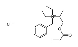 benzyldiethyl[1-methyl-2-[(1-oxoallyl)oxy]ethyl]ammonium chloride结构式