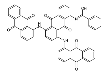 N-[5,8-bis[(9,10-dihydro-9,10-dioxo-1-anthryl)amino]-9,10-dihydro-9,10-dioxo-1-anthryl]benzamide结构式