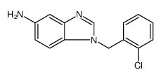 1H-Benzimidazol-5-amine, 1-[(2-chlorophenyl)methyl] Structure