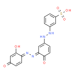 3-[[3-[(2,4-dihydroxyphenyl)azo]-4-hydroxyphenyl]azo]benzenesulphonic acid Structure