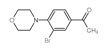 3-溴-4-(4-吗啉基)苯乙酮结构式