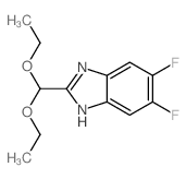 2-(DIETHOXYMETHYL)-5,6-DIFLUORO-1H-BENZO[D]IMIDAZOLE structure