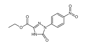 1H-1,2,4-Triazole-3-carboxylic acid, 2,5-dihydro-1-(4-nitrophenyl)-5-oxo-, ethyl ester结构式