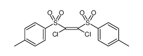 Ethylene, 1,2-dichloro-1,2-bis(p-tolylsulfonyl)- Structure