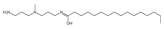 N-[3-[(3-aminopropyl)methylamino]propyl]hexadecan-1-amide structure