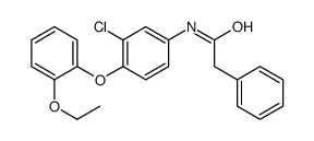 N-[3-chloro-4-(2-ethoxyphenoxy)phenyl]-2-phenylacetamide结构式