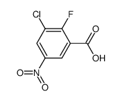 3-chloro-2-fluoro-5-nitro-benzoic acid Structure