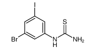 (3-bromo-5-iodophenyl)thiourea Structure