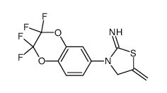 5-methylene-3-(2,2,3,3-tetrafluoro-2,3-dihydrobenzo[b][1,4]dioxin-6-yl)thiazolidin-2-imine Structure