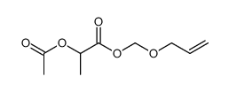 2-acetoxy-propionic acid allyloxymethyl ester结构式