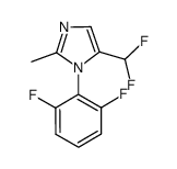 5-(difluoromethyl)-1-(2,4-difluorophenyl)-2-methyl-1H-imidazole结构式