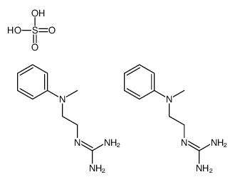 2-[2-(N-methylanilino)ethyl]guanidine,sulfuric acid Structure