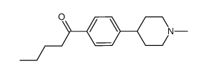 1-[4-(1-methyl-piperidin-4-yl)-phenyl]-pentan-1-one结构式