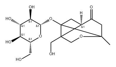 1-O-β-D-Glucopyranosylpaeonisuffrone结构式