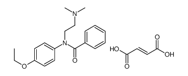 N-(2-(Dimethylamino)ethyl)-p-benzophenetidide fumarate结构式