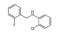 2-Chloro-N-(2-fluorobenzyl)aniline结构式