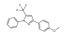 5-trifluoromethyl-3-(4-methoxyphenyl)-1-phenylpyrazole Structure