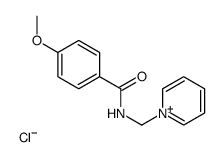 4-methoxy-N-(pyridin-1-ium-1-ylmethyl)benzamide,chloride结构式