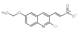 E-2-CHLORO-6-ETHOXY3-(2-NITRO)VINYLQUINOLINE结构式