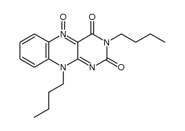 3,10-di-n-butylisoalloxazine N-oxide Structure