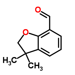 3,3-Dimethyl-2,3-dihydro-1-benzofuran-7-carbaldehyde Structure