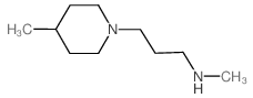 N-Methyl-3-(4-methyl-1-piperidinyl)-1-propanamine结构式