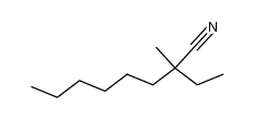 (+/-)-2-Methyl-2-ethyl-octansaeure-(1)-nitril结构式