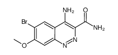 4-amino-6-bromo-7-methoxycinnoline-3-carboxamide结构式