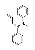 N-allyl-N'-methyl-N,N'-diphenylhydrazine结构式