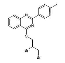 4-[(2,3-Dibromopropyl)sulfanyl]-2-(4-methylphenyl)quinazoline Structure