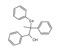 1,2-diphenyl-2-methylseleno-propane-1-ol Structure
