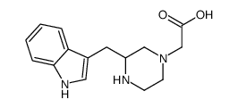 2-[3-(1H-indol-3-ylmethyl)piperazin-1-yl]acetic acid结构式