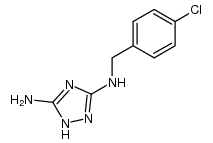 5-amino-3-p-chlorobenzylamino-1,2,4-triazole结构式