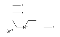 N-ethyl-N-triethylstannylethanamine Structure