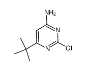 6-tert-butyl-2-chloropyrimidin-4-amine结构式