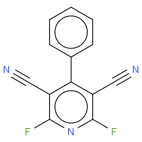 2,6-difluoro-4-phenylpyridine-3,5-dicarbonitrile Structure
