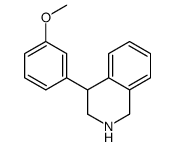 4-(3-methoxyphenyl)-1,2,3,4-tetrahydroisoquinoline结构式
