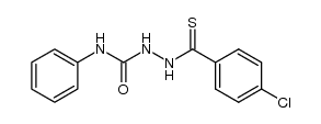 1-p-chlorothiobenzoyl-4-phenylsemicarbazide Structure