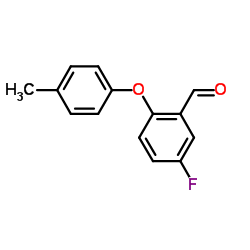 5-fluoro-2-(4-methylphenoxy)benzaldehyde Structure