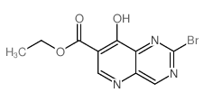 ETHYL 2-BROMO-8-HYDROXYPYRIDO[3,2-D]PYRIMIDINE-7-CARBOXYLATE structure